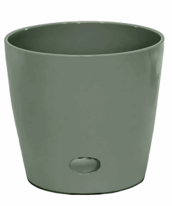 10" Sage Round Self-Watering Bamboo Pot