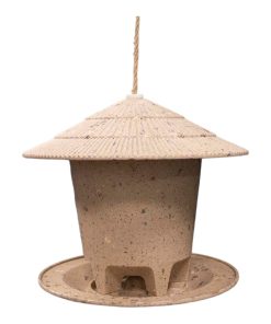 Deluxe Round Bird Feeder - Coffee Husks