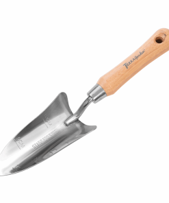 Stainless Steel Transplanter with Bamboo Handle